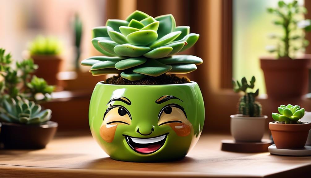 adorable plant pots with self watering feature
