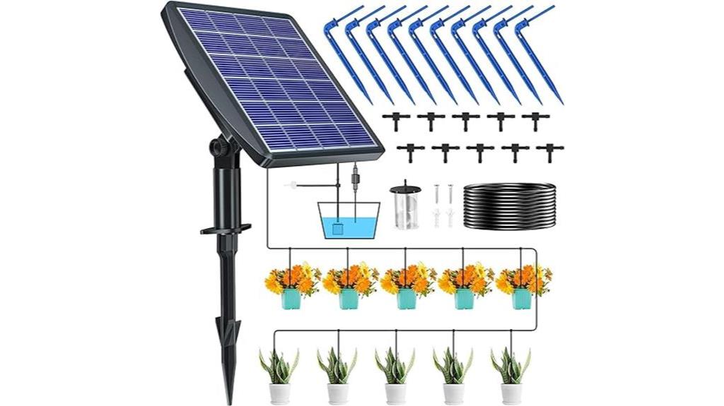 automated solar watering for plants
