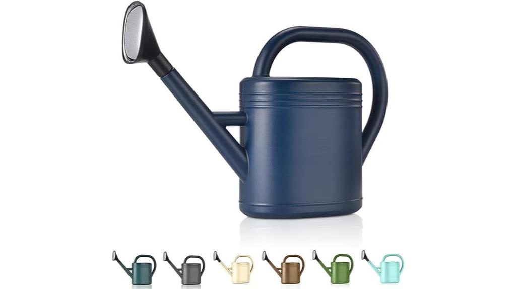 blue 1 gallon watering can