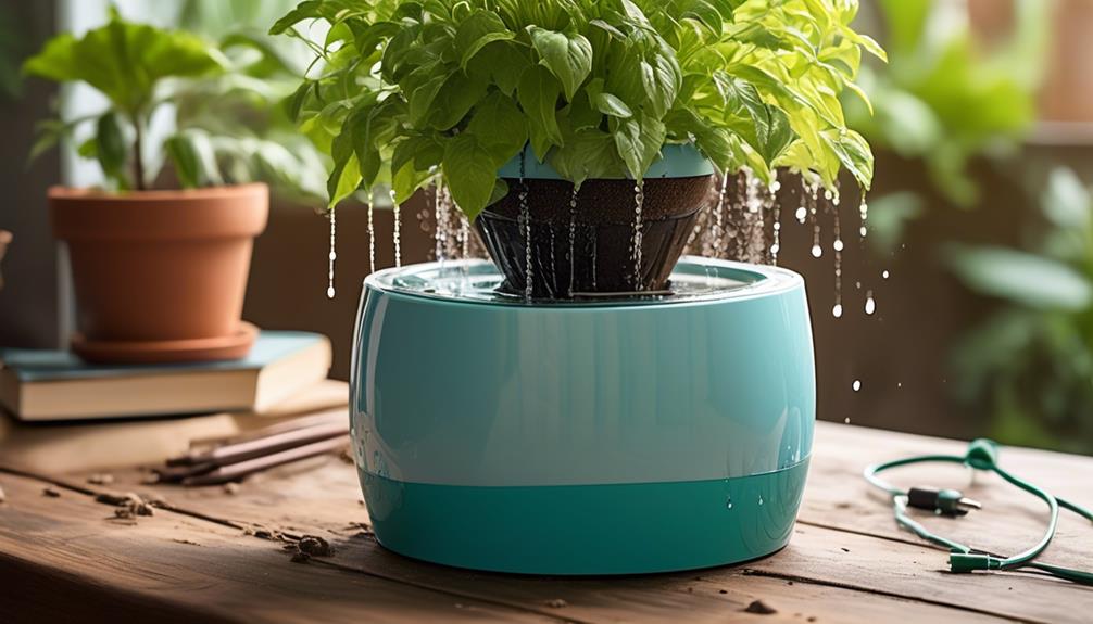 caring for self watering pots