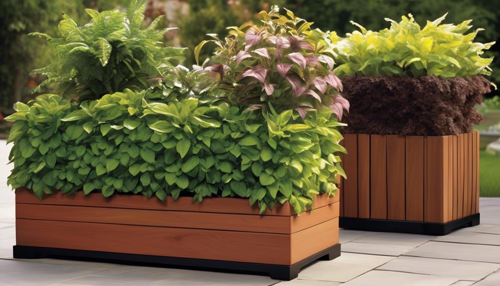 comparing self watering and traditional planters