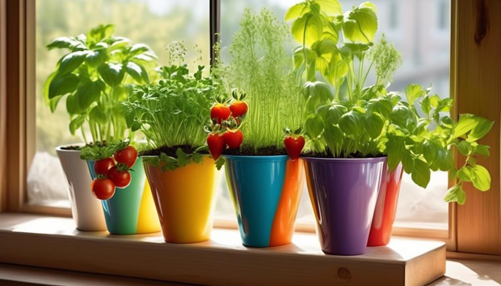 container gardening with herbs