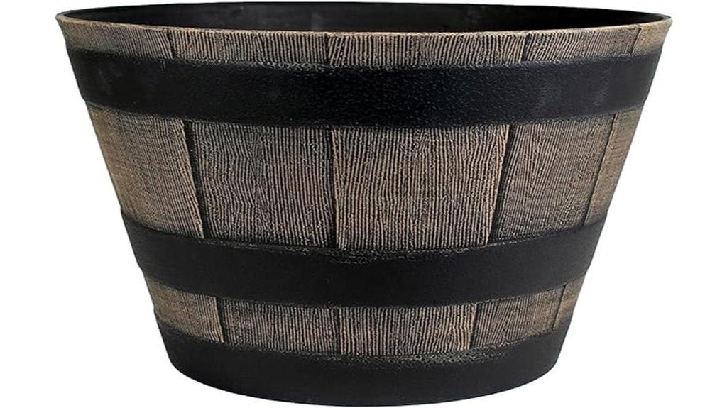 dark oak whiskey barrel