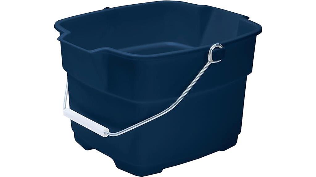durable blue 15 quart bucket