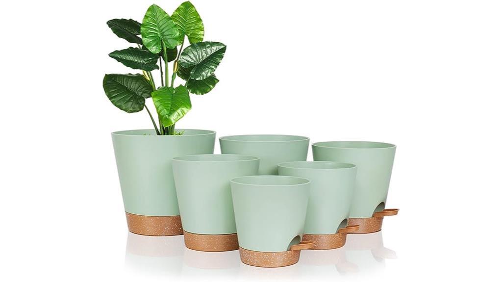 durable plastic planters for plants and flowers