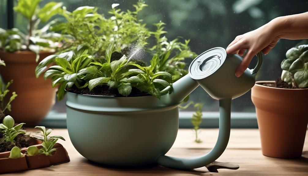 efficient self watering plant pots