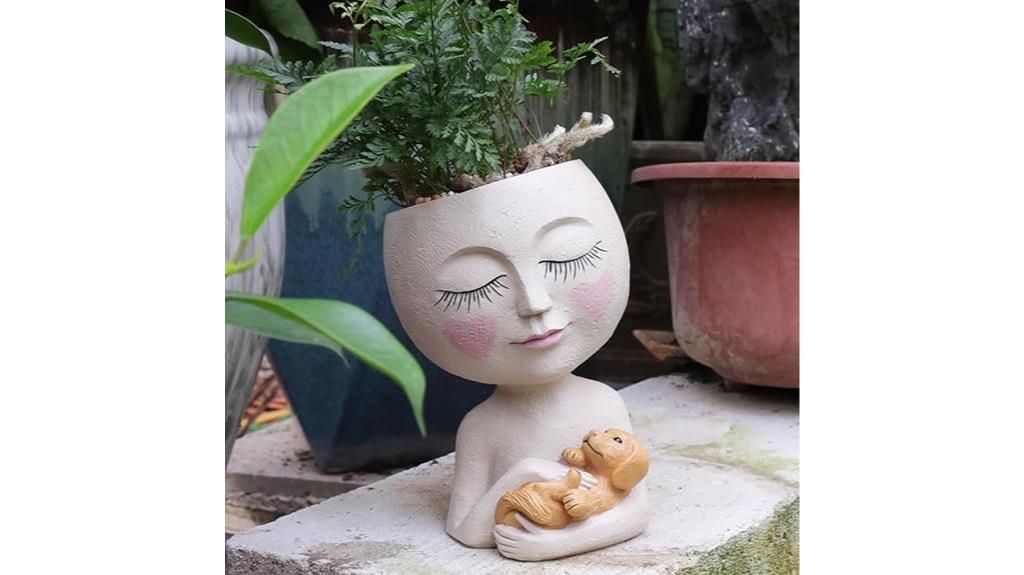 face planter pot for string of pearls plant