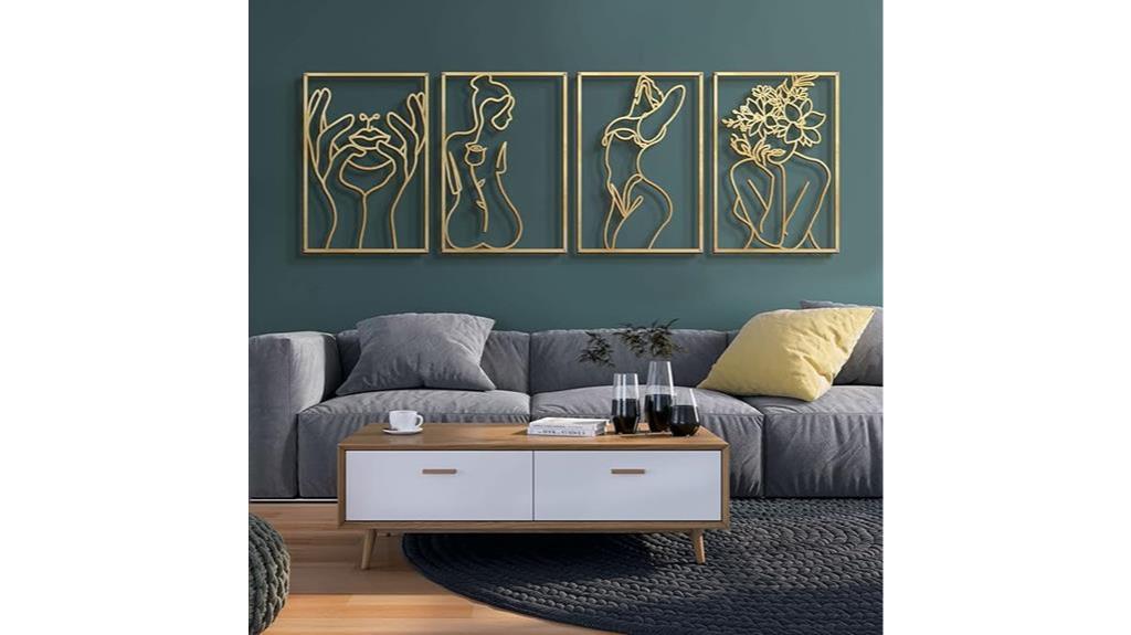glamorous gold wall art