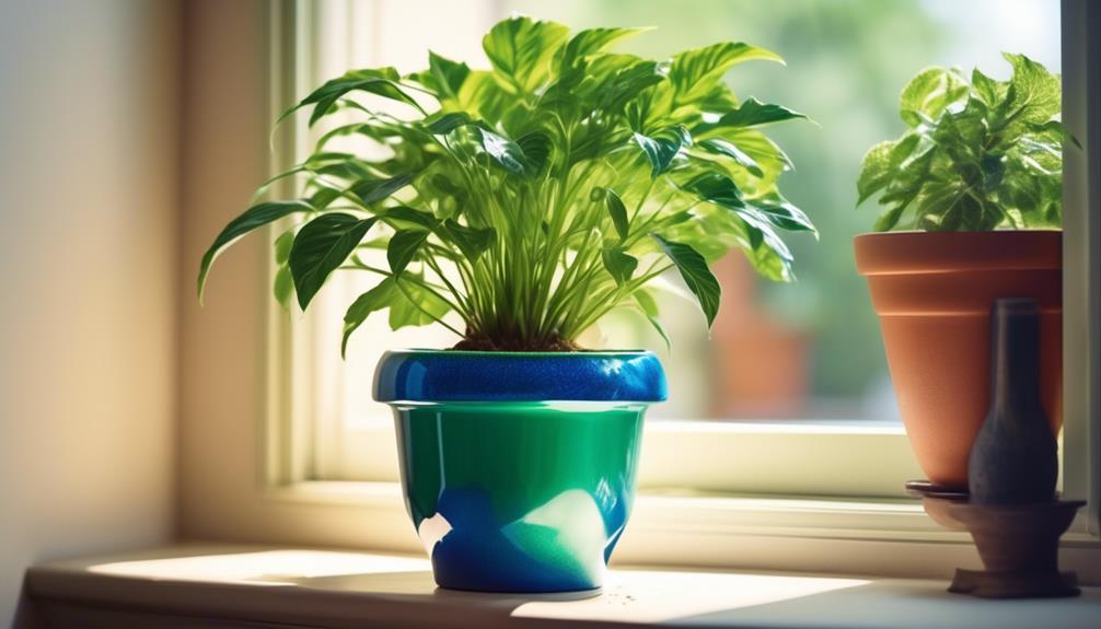 home depot self watering plant pots