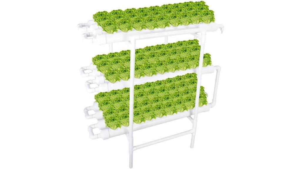 hydroponic grow kit with 108 plant sites