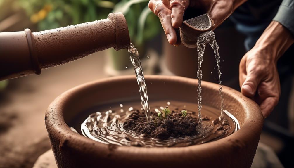 improving the self watering system