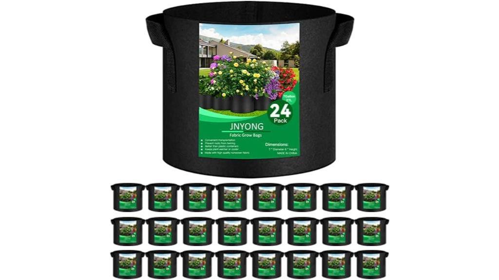 jnyong 24 pack grow bags