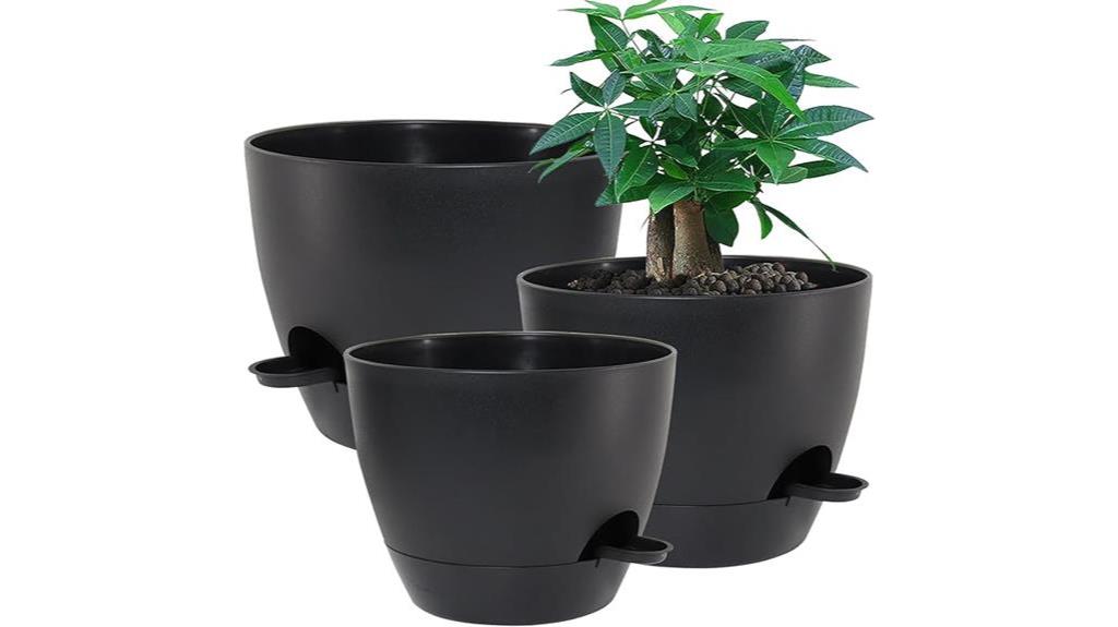 large self watering plant pots