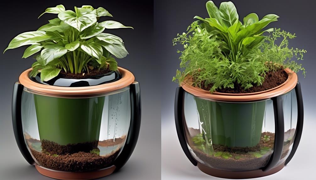 maintaining self watering pots efficiently