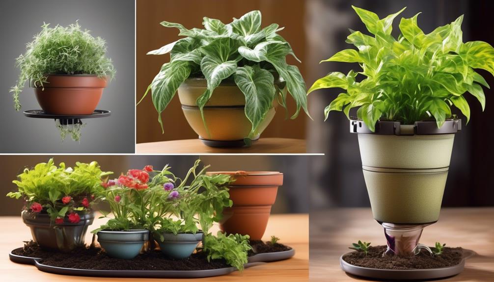 maximizing plant hydration with self watering pots