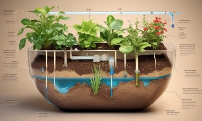 mechanism of self watering planter