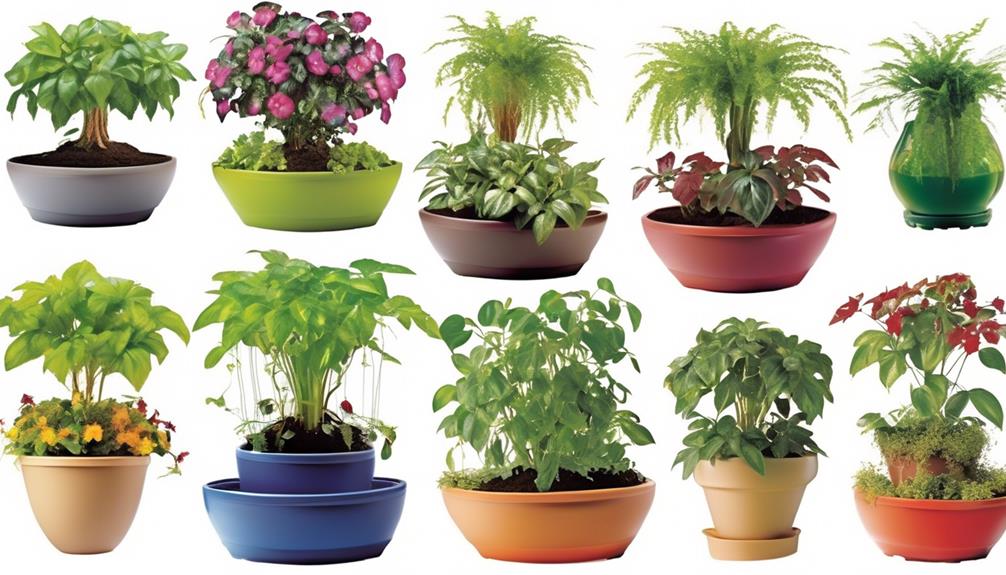 optimal conditions for self watering pots