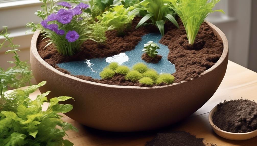 optimal soil mix for self watering pots