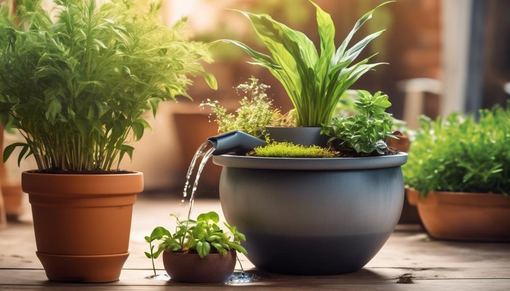 optimizing plant growth and hydration with self watering pots