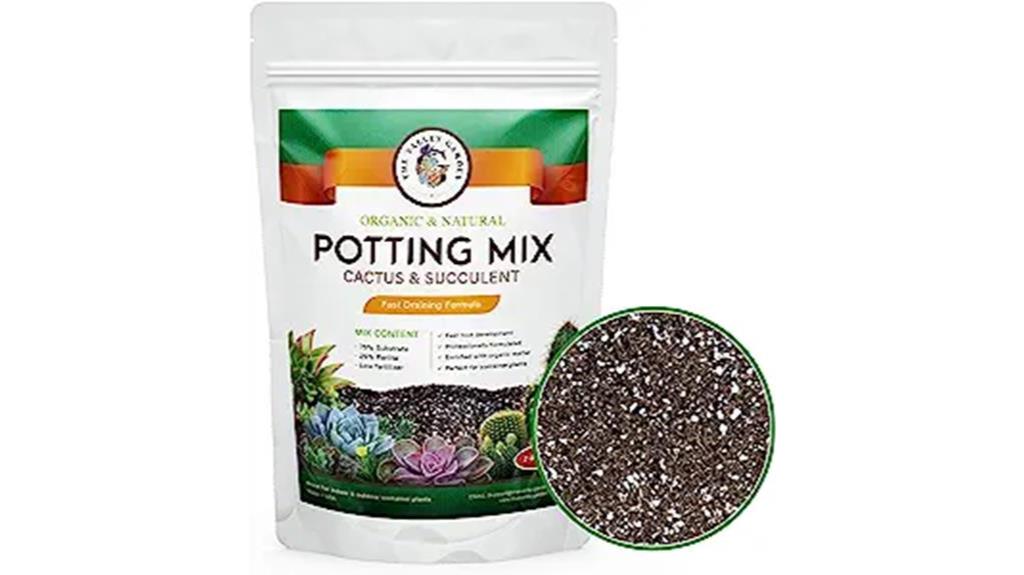 organic cactus and succulent potting soil