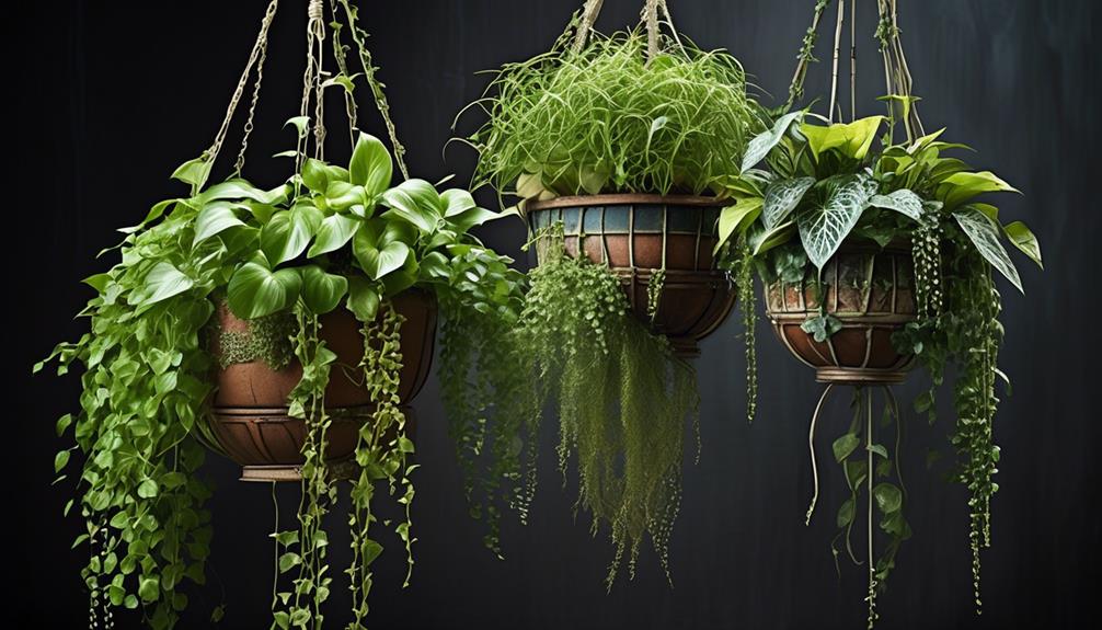 plant selection for hanging pots