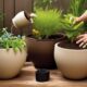 planting in self watering pots