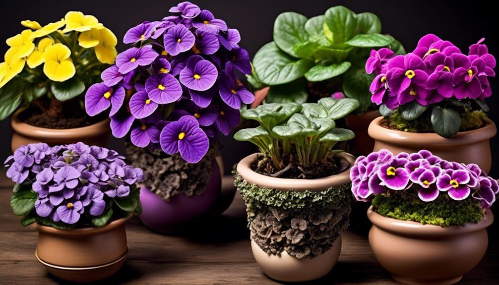 pot size for self watering african violets