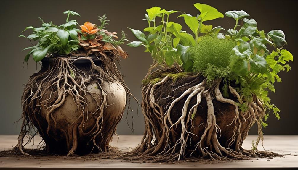 root rot and self watering pots