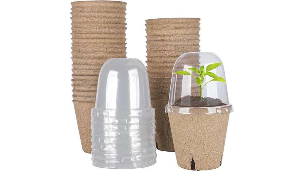 seed starter with peat pots