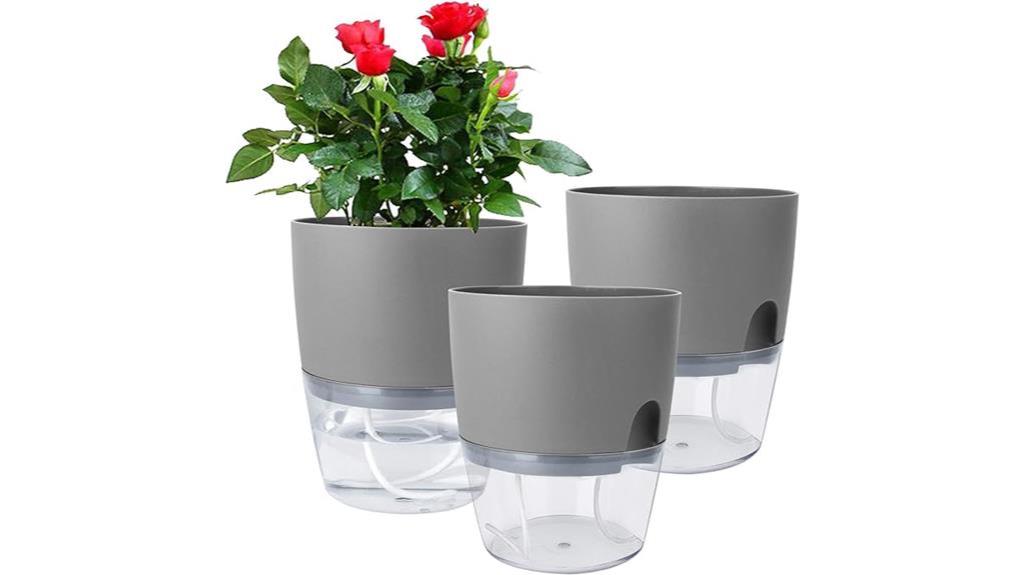 self watering planter pots for indoor plants