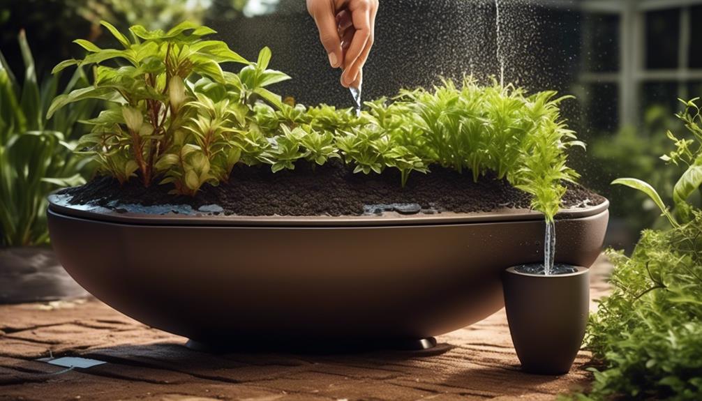 self watering planter setup guide