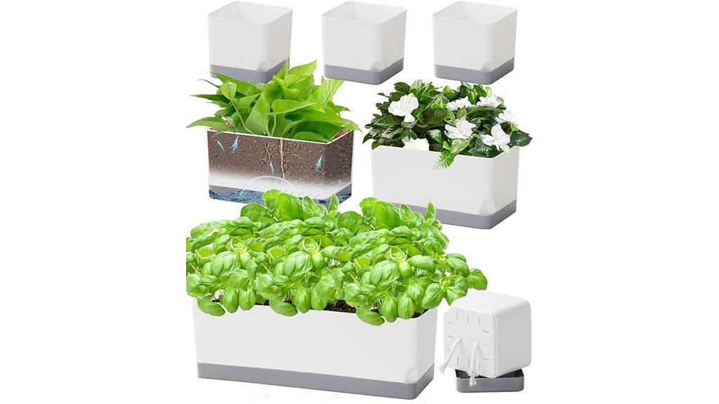 self watering planters for indoor plants