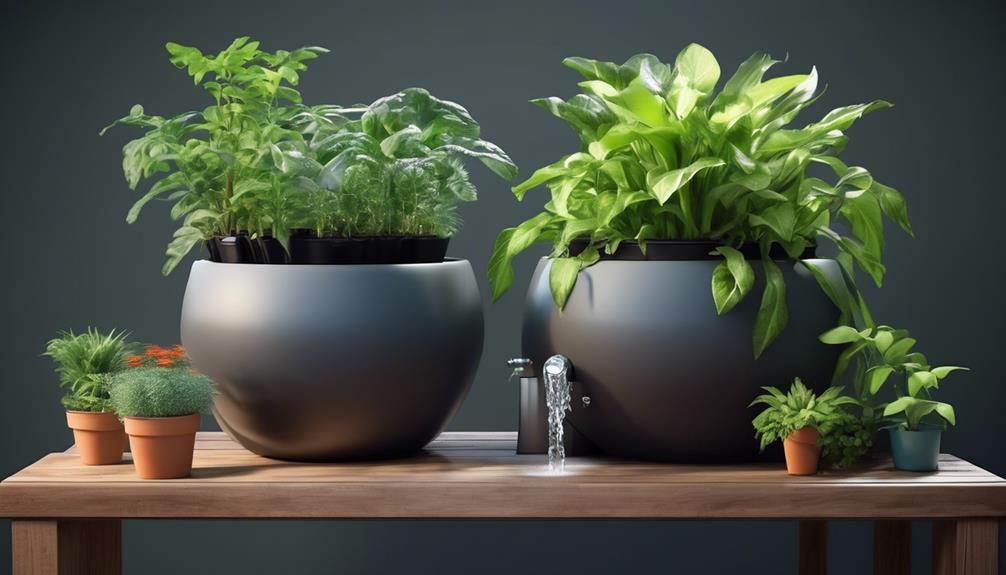self watering pots reduce waste