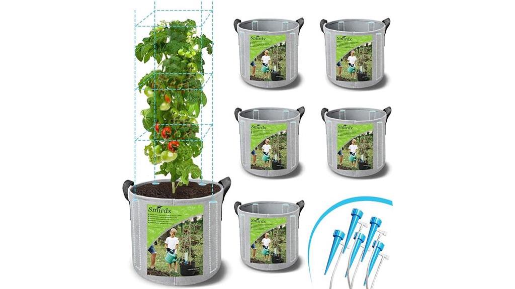 smirdx grow bags with self watering