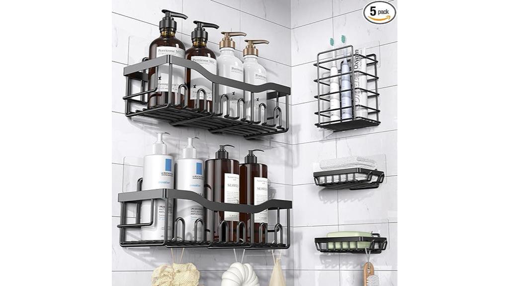 stainless steel shower caddy