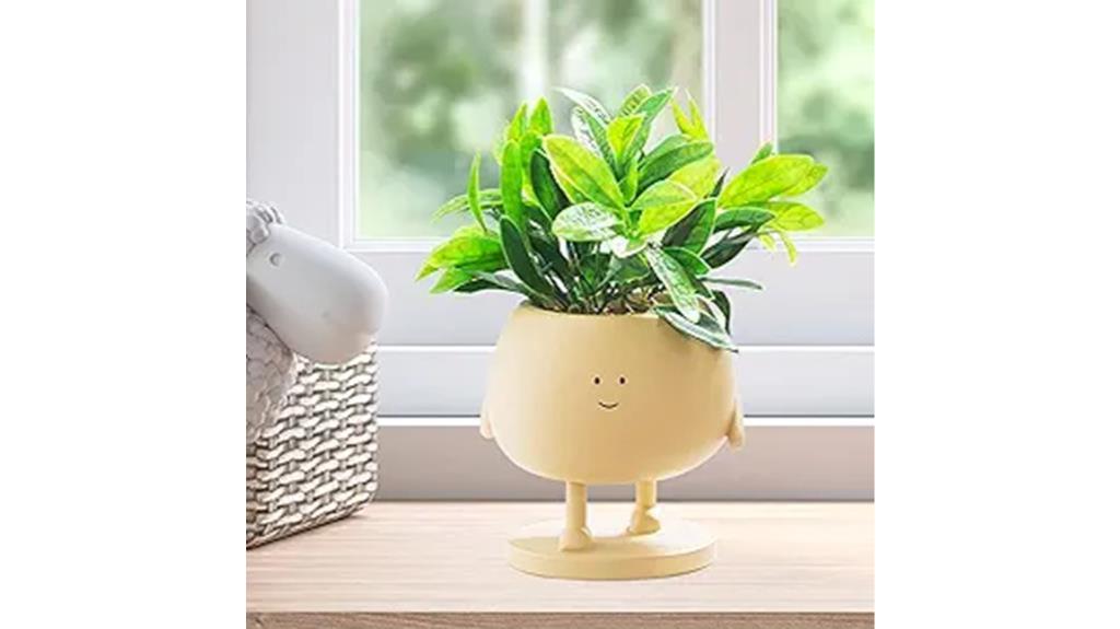 succulent face pot planter