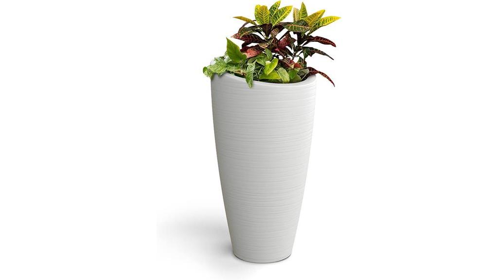 tall white planter for sale