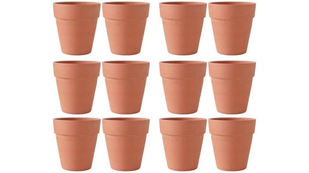 terracotta pots with drainage