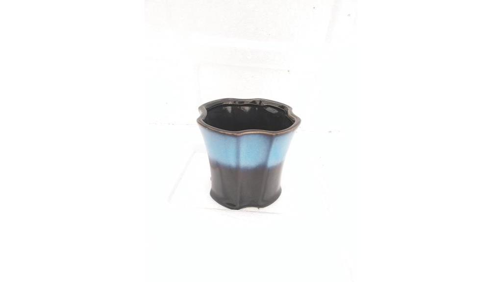 unique glazed ceramic pot