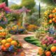 vibrant and fragrant citrus garden