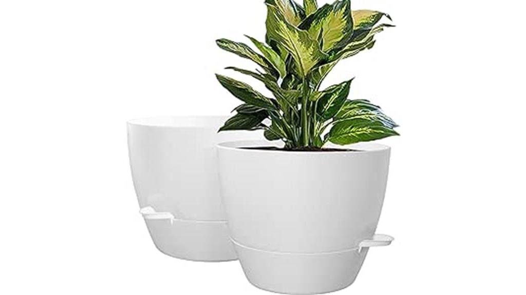 10 inch self watering planters