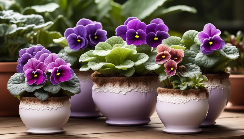 choosing african violet pots