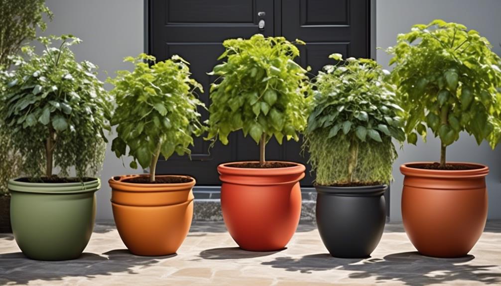 choosing plant pots for tomatoes