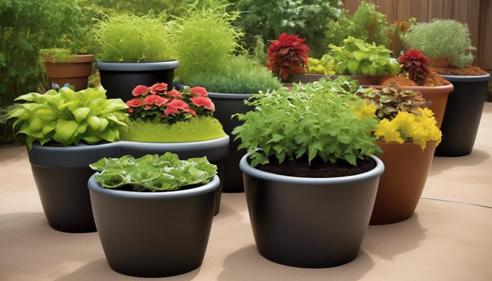 choosing self watering container gardens