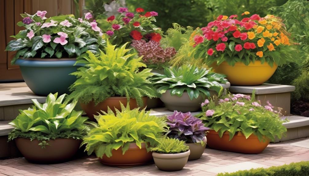 self watering container gardens for plants