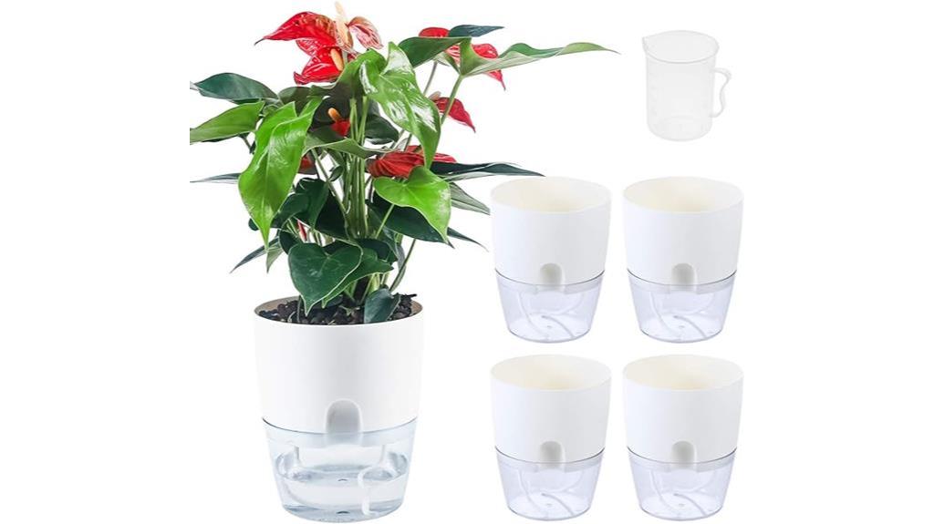 self watering plant pots