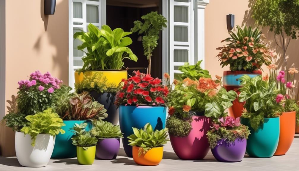 self watering planters for outdoors