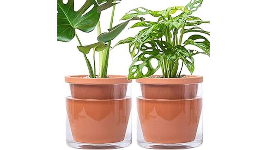 self watering pots for plants