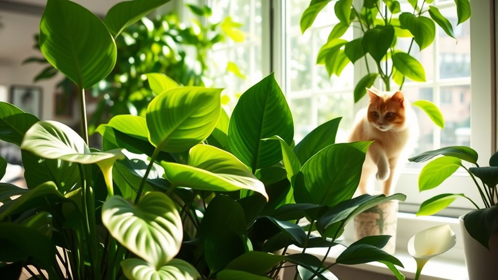 avoid toxic plants for cats