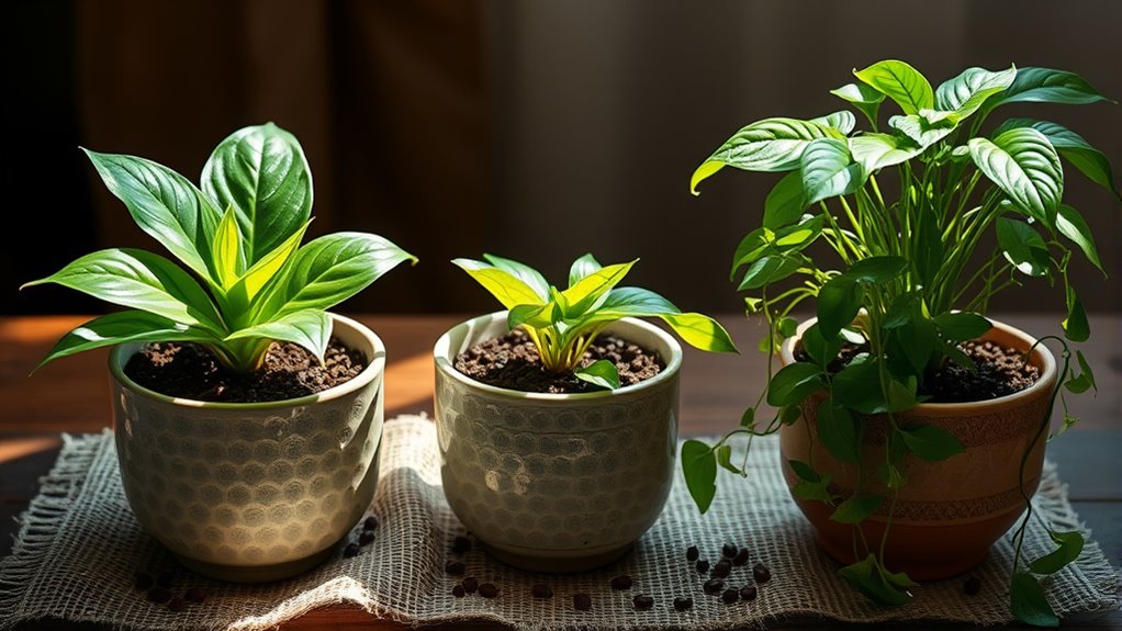 coffee grounds for plants